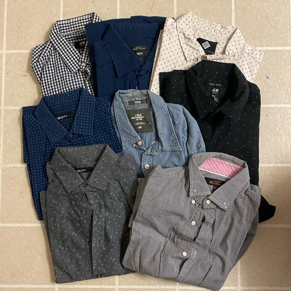 H&M Button Up Shirts Bundle Size M